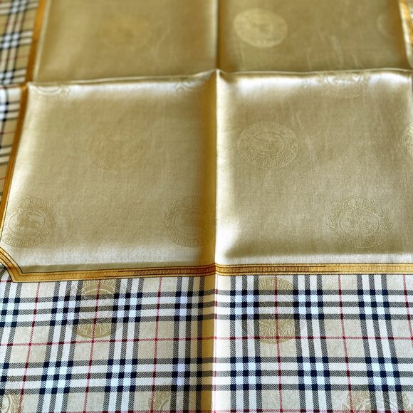 Vintage Burberry Mini Scarf – Nova Check with Equestrian Knight Design (EKD) - Picture 5 of 13